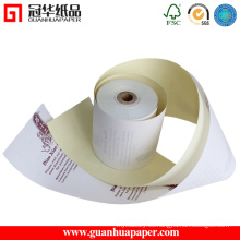 Rollos de papel autocopiativo de calidad superior 2 Ply NCR SGS